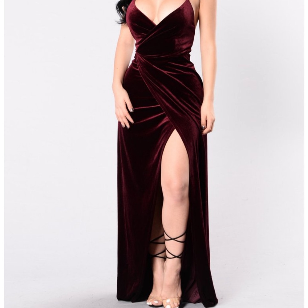 Fashion Nova velvet gown